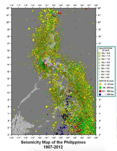 strongest earthquakes in the philippines|MAP: Strongest earthquakes in the Philippines.